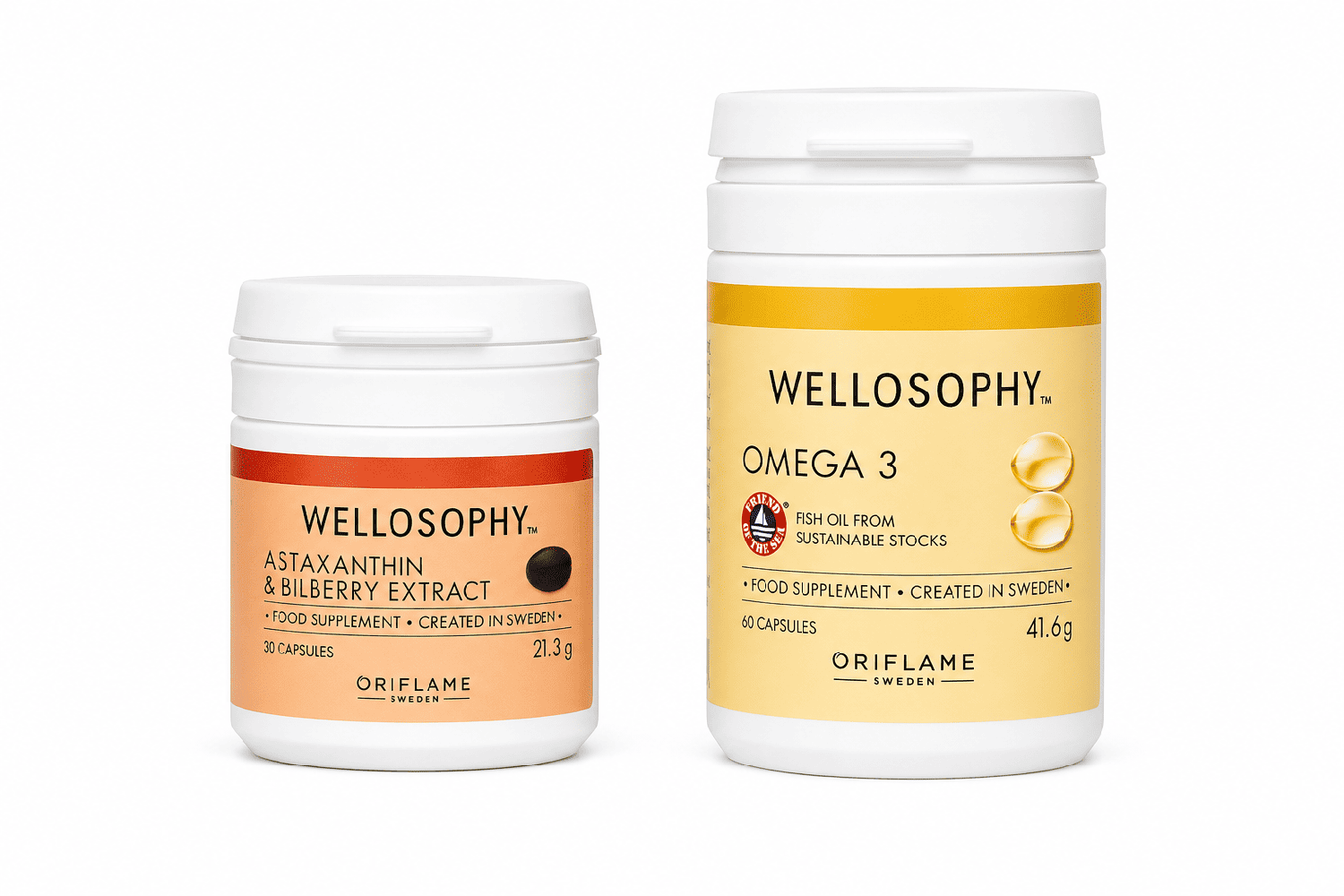 PACK OMEGA 3 + ASTAXANTINA WELLOSOPHY ORIFLAME - 1