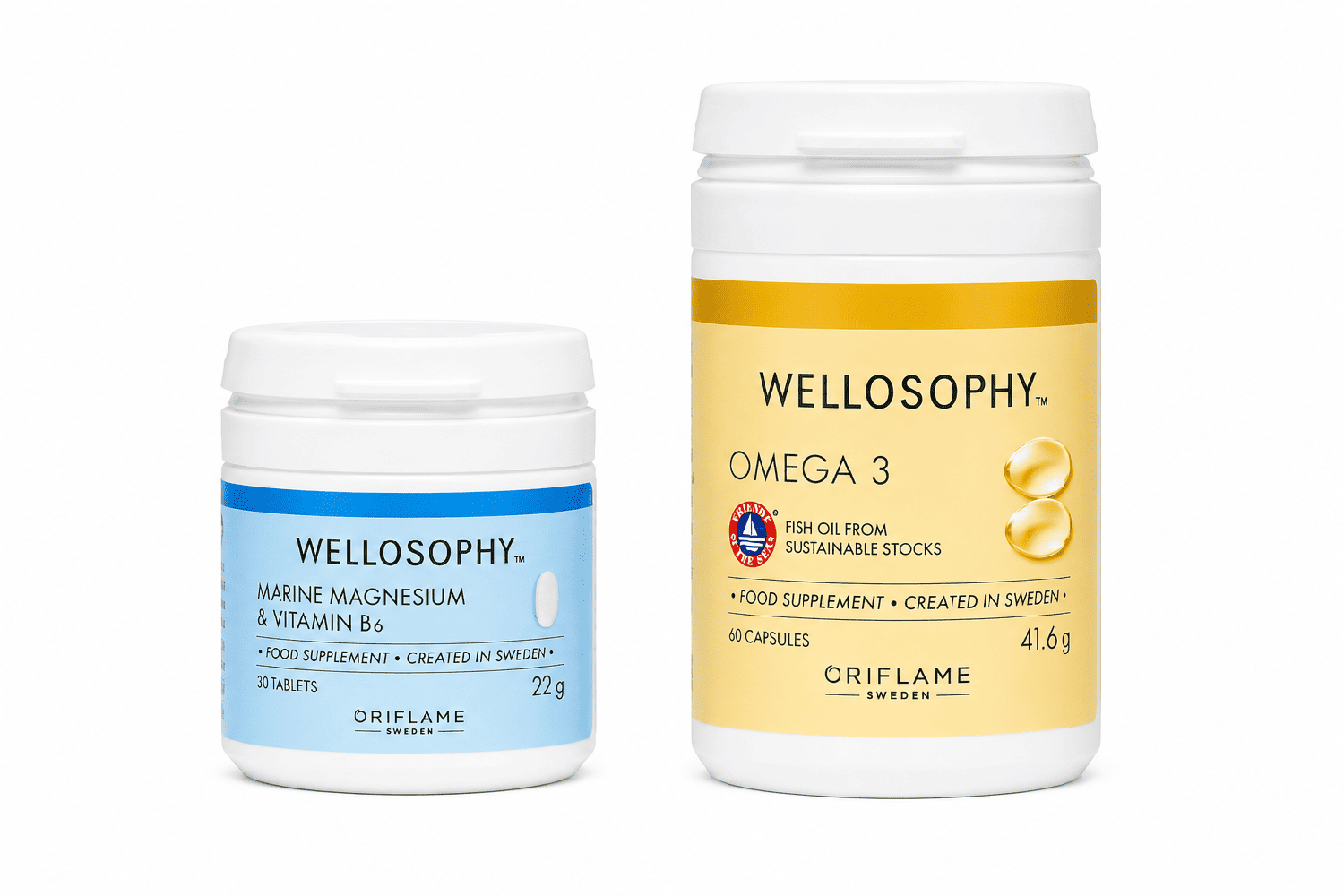 PACK WELLOSOPHY OMEGA 3 + MAGNESIO MARINO CON B6 - 1