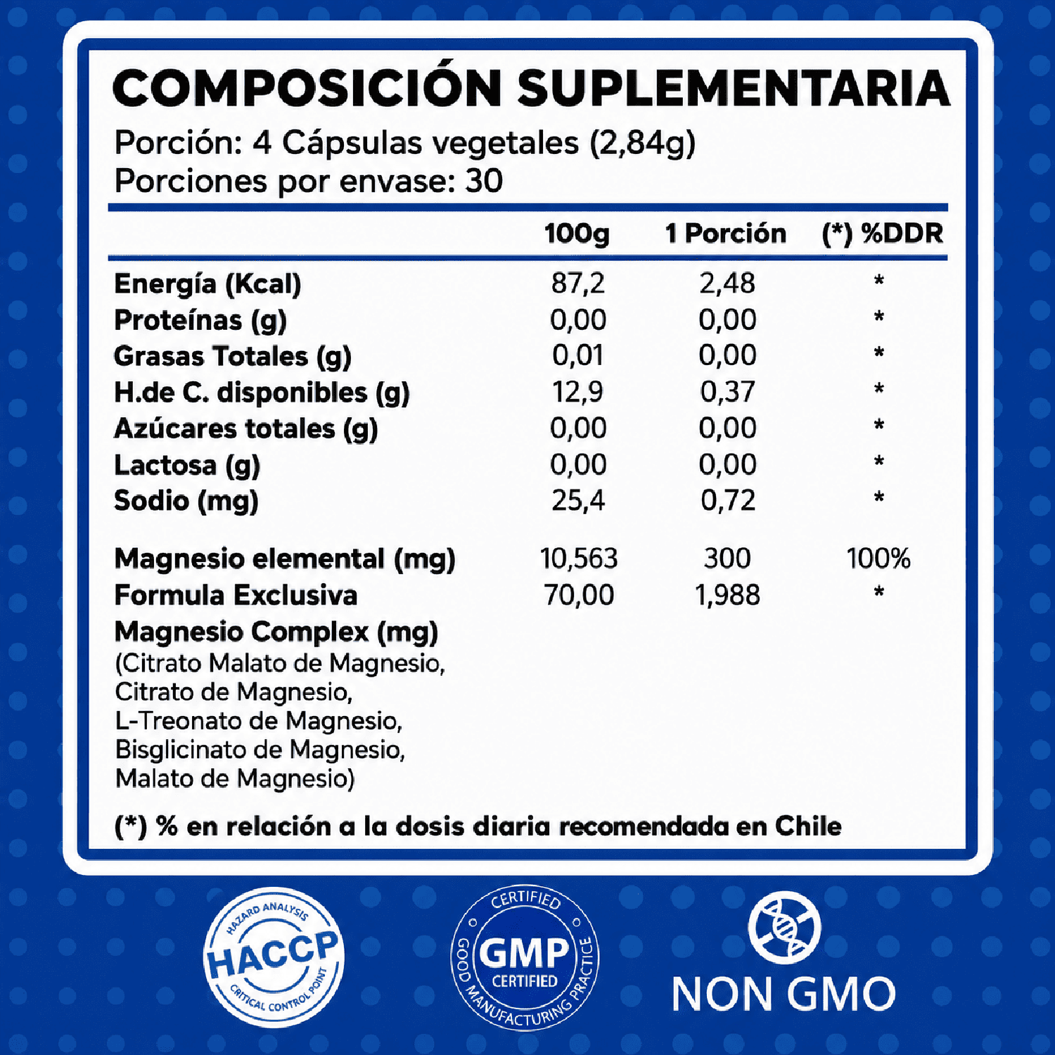 PACK 3 FRASCOS MAGNESIO COMPLEX GUSEVIT 120 CÁPSULAS C/U - 3