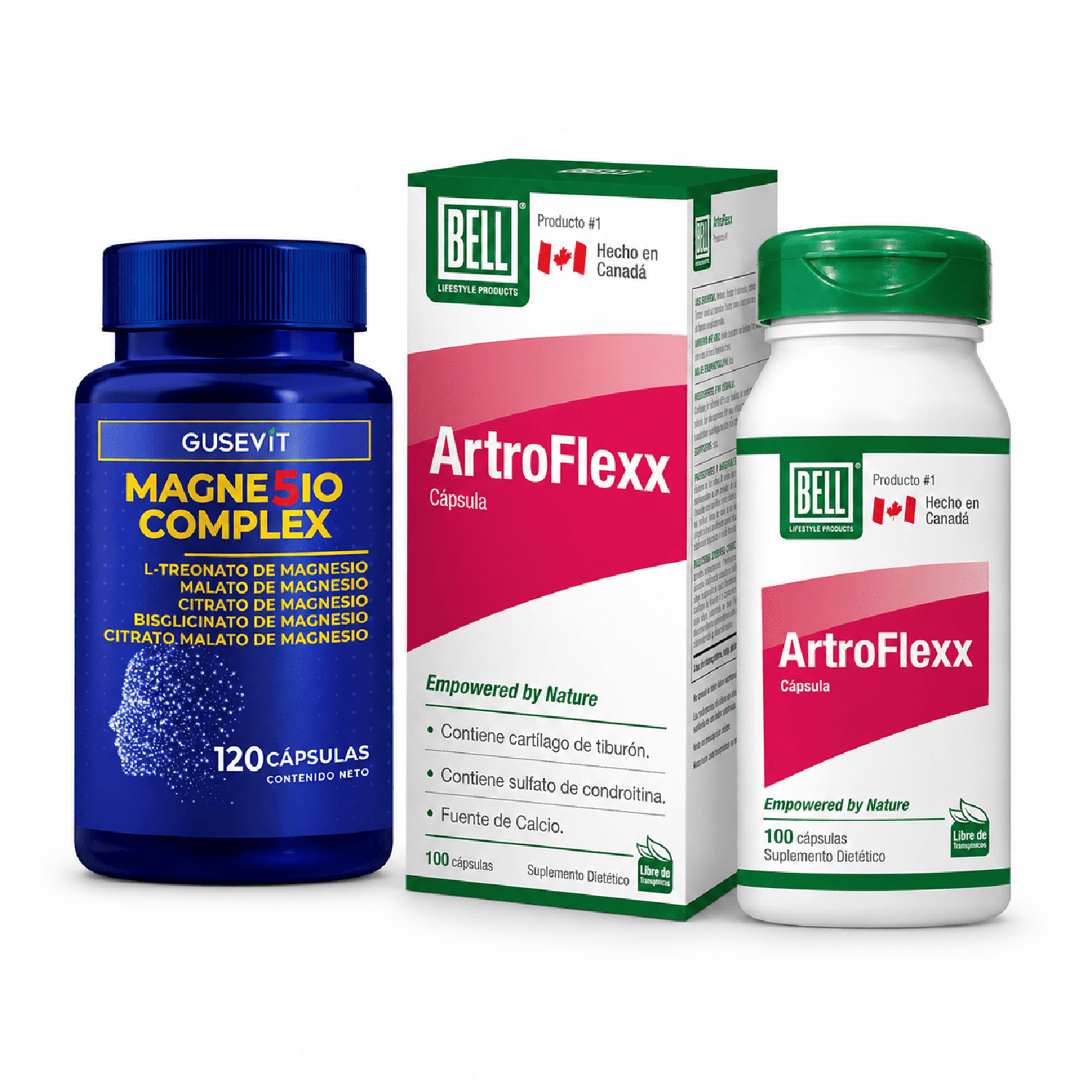 PACK MAGNESIO COMPLEX 120 CÁPSULAS + ARTROFLEXX 100 CÁPSULAS - 1