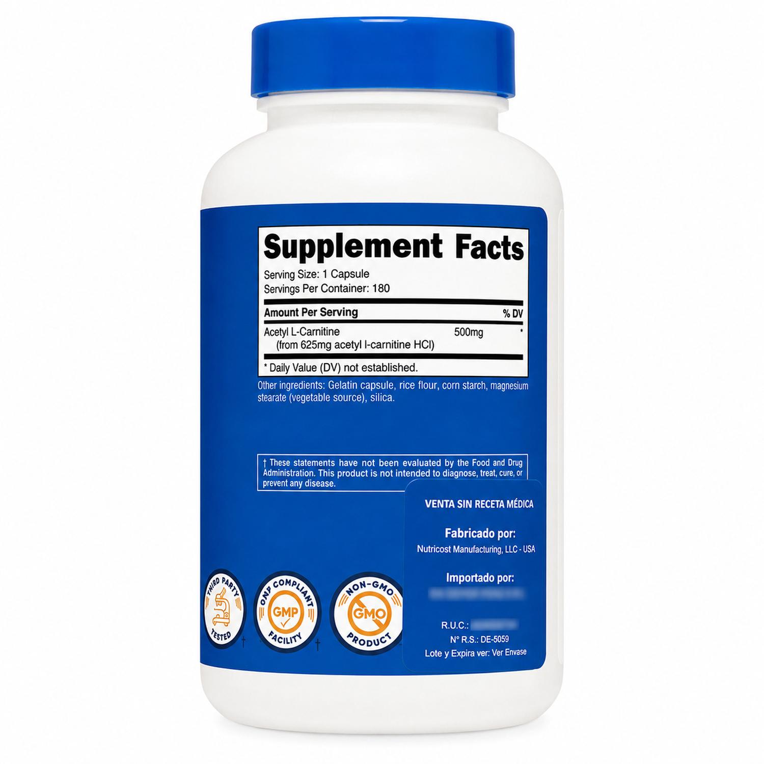 PACK ACETYL L-CARNITINE 500 MG + OMEGA 3 WELLOSOPHY - 6