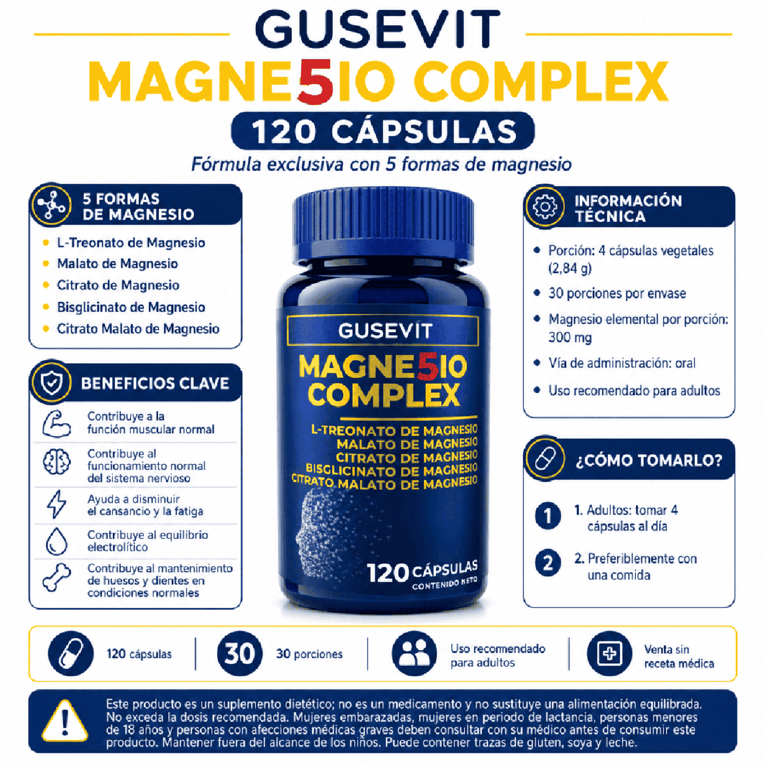 PACK ACETYL L-CARNITINE 500 MG + MAGNESIO COMPLEX - 3