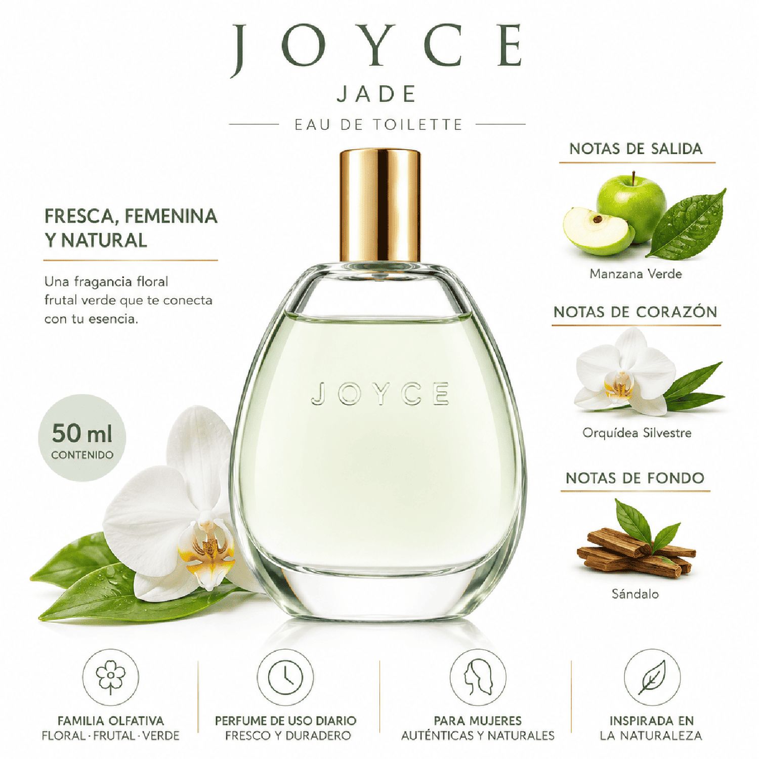 JOYCE JADE ORIFLAME EAU DE TOILETTE MUJER 50 ML - 2
