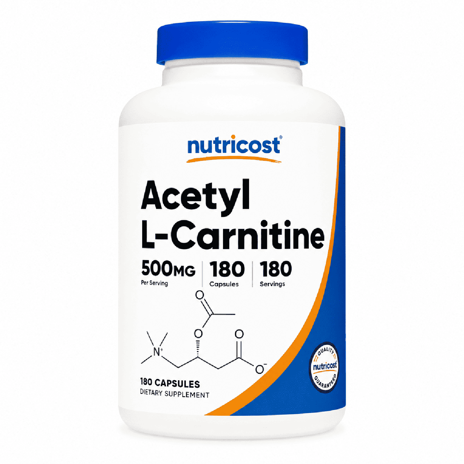 ACETIL L-CARNITINA NUTRICOST 500 MG 180 CAPS - 1