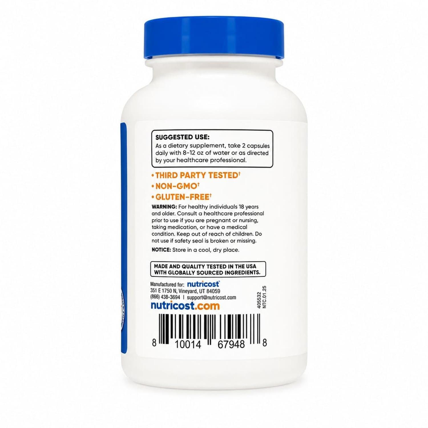 RESVERATROL NUTRICOST 700 MG 120 CÁPSULAS - 4