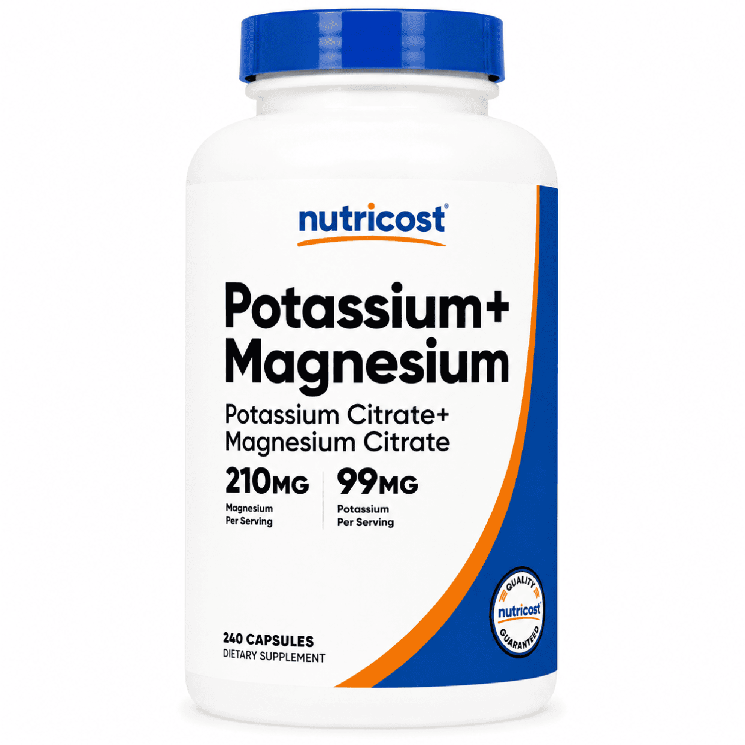 POTASIO Y MAGNESIO NUTRICOST CITRATO 240 CÁPSULAS - 1