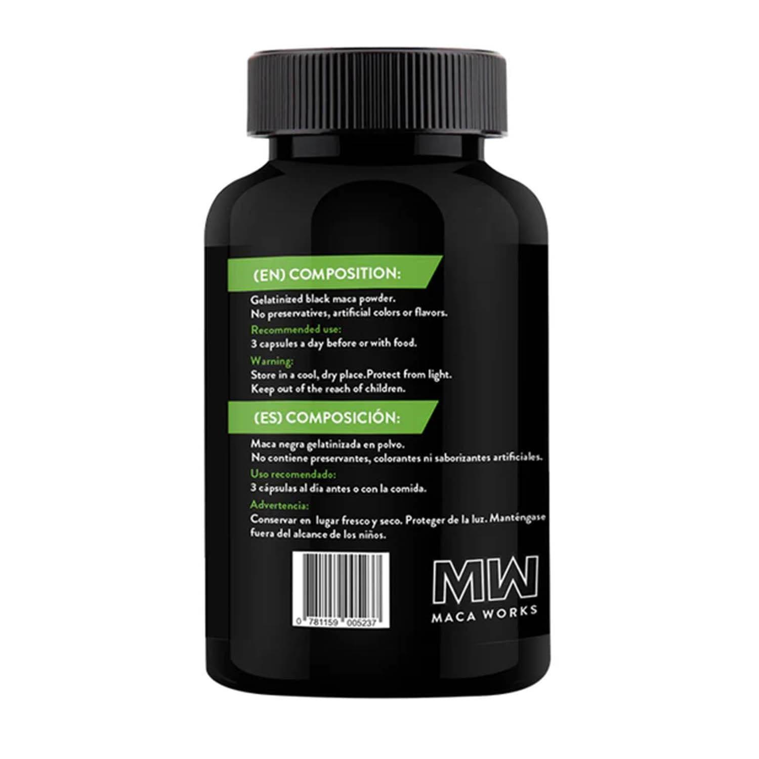 PACK L-ARGININA 1000 MG Y MACA NEGRA MW 100 CÁPSULAS - 4