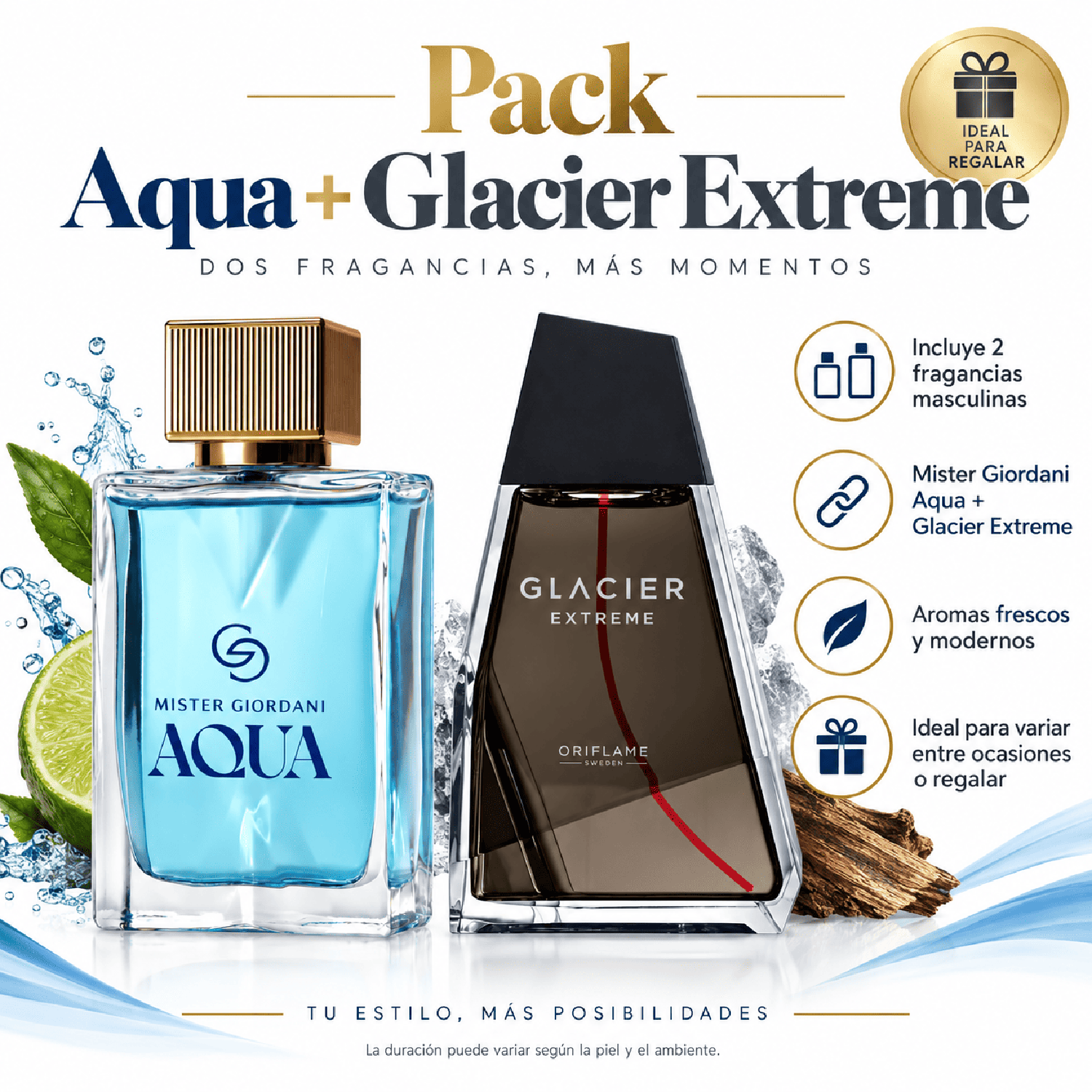PACK MISTER GIORDANI AQUA Y GLACIER EXTREME ORIFLAME - 2