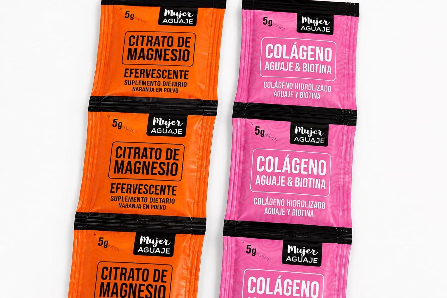 PACK CITRATO DE MAGNESIO Y COLÁGENO AGUAJE CON BIOTINA 40 SOBRES - 3