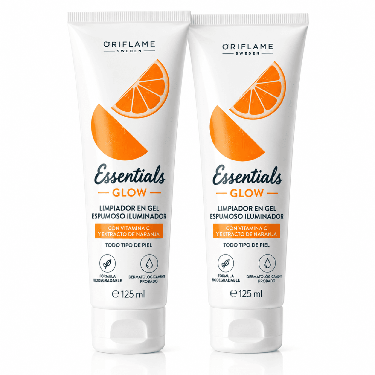 PACK X2 LIMPIADOR EN GEL ESPUMOSO ESSENTIALS GLOW ORIFLAME 125 ML - 1