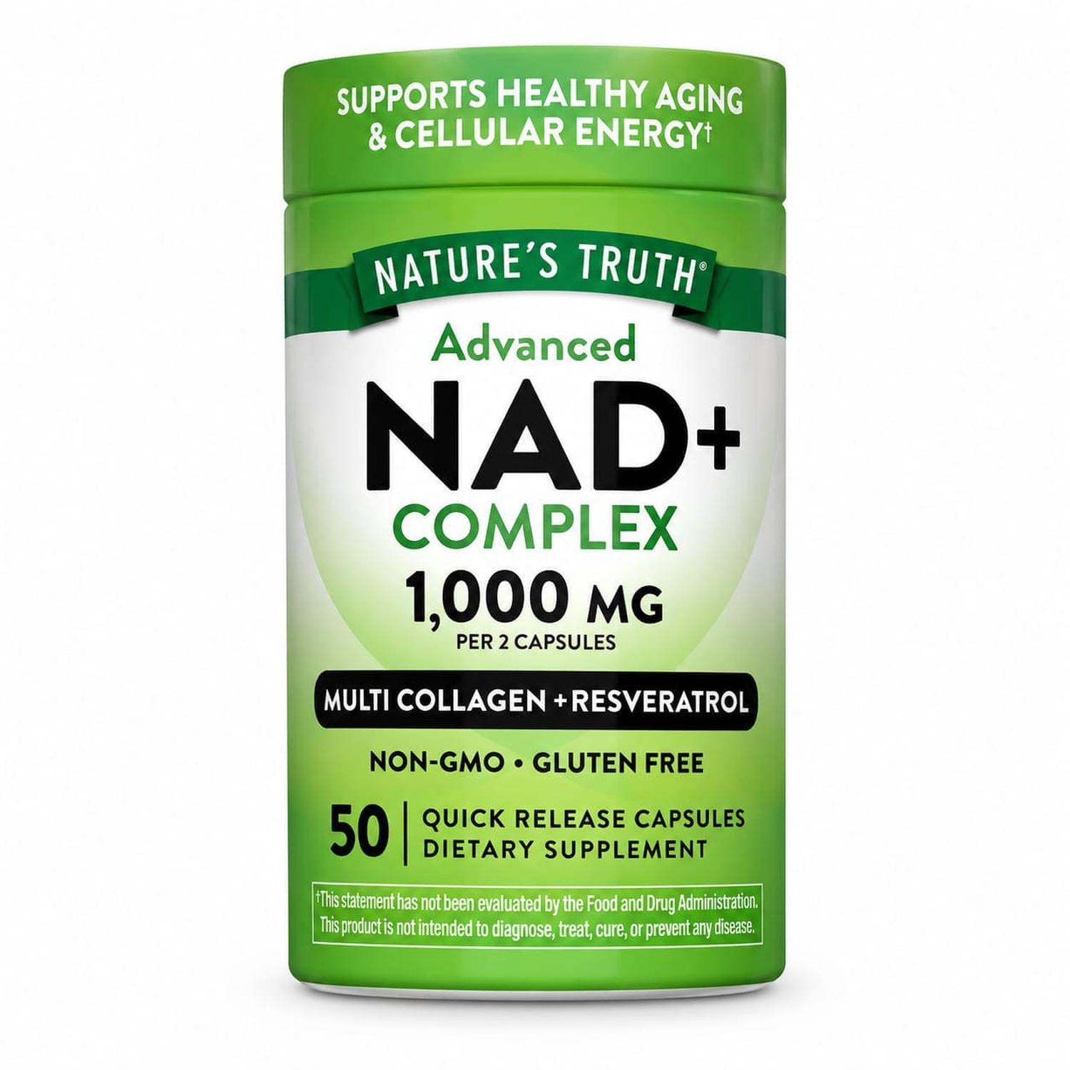 NAD+ COMPLEX 1000 MG NATURE'S TRUTH 50 CÁPSULAS - 1