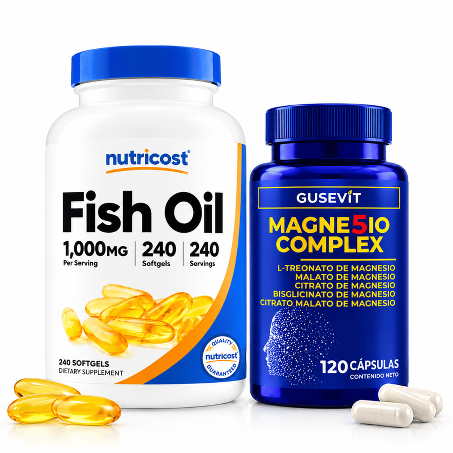 FISH OIL NUTRICOST Y MAGNESIO COMPLEX GUSEVIT - 1