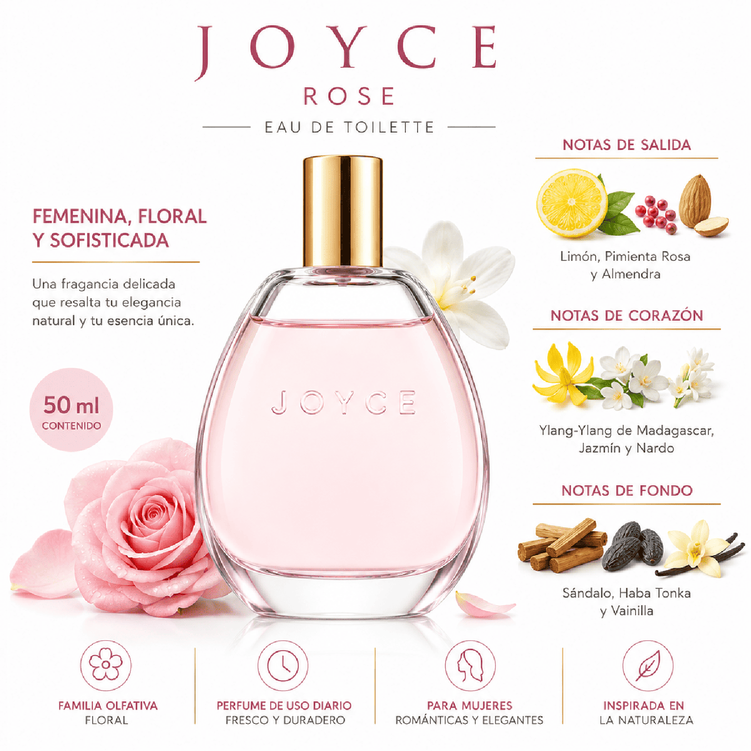 CITRATO DE MAGNESIO Y COLÁGENO AGUAJE CON BIOTINA 20 SOBRES Y JOYCE ROSE ORIFLAME - 3