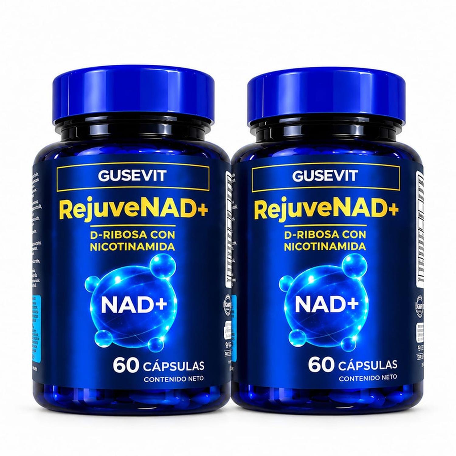 PACK X2 REJUVENAD+ GUSEVIT D-RIBOSA CON NICOTINAMIDA - 1