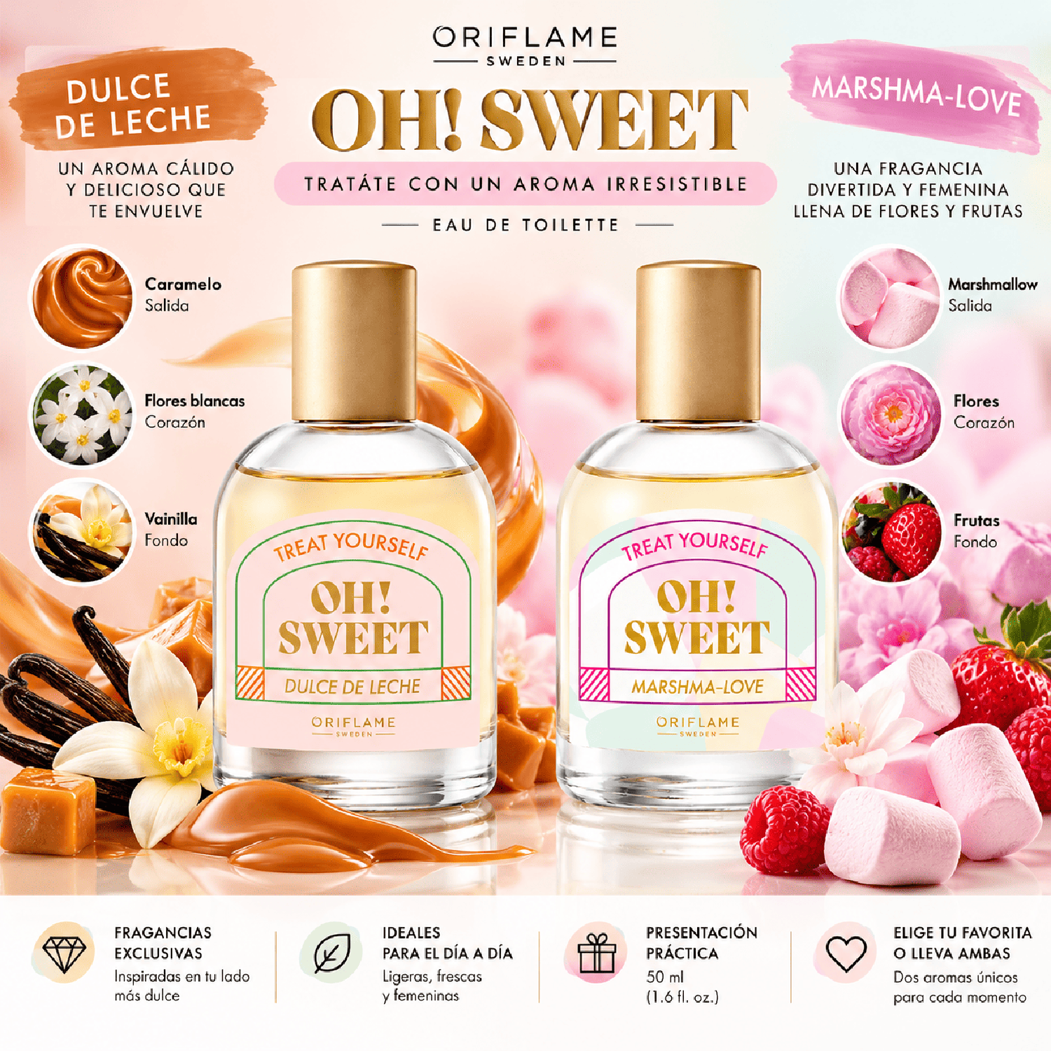 PACK DULCE DE LECHE Y OH! SWEET MARSHMA-LOVE ORIFLAME - 2