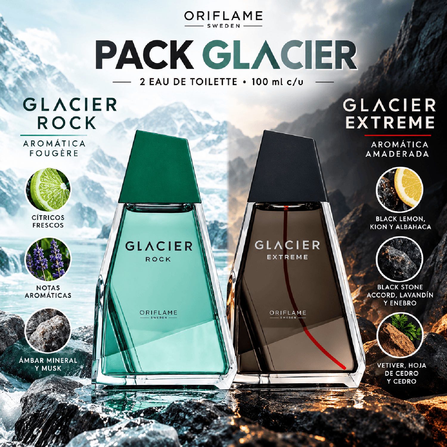 PACK GLACIER EXTREME Y GLACIER ROCK ORIFLAME - 2