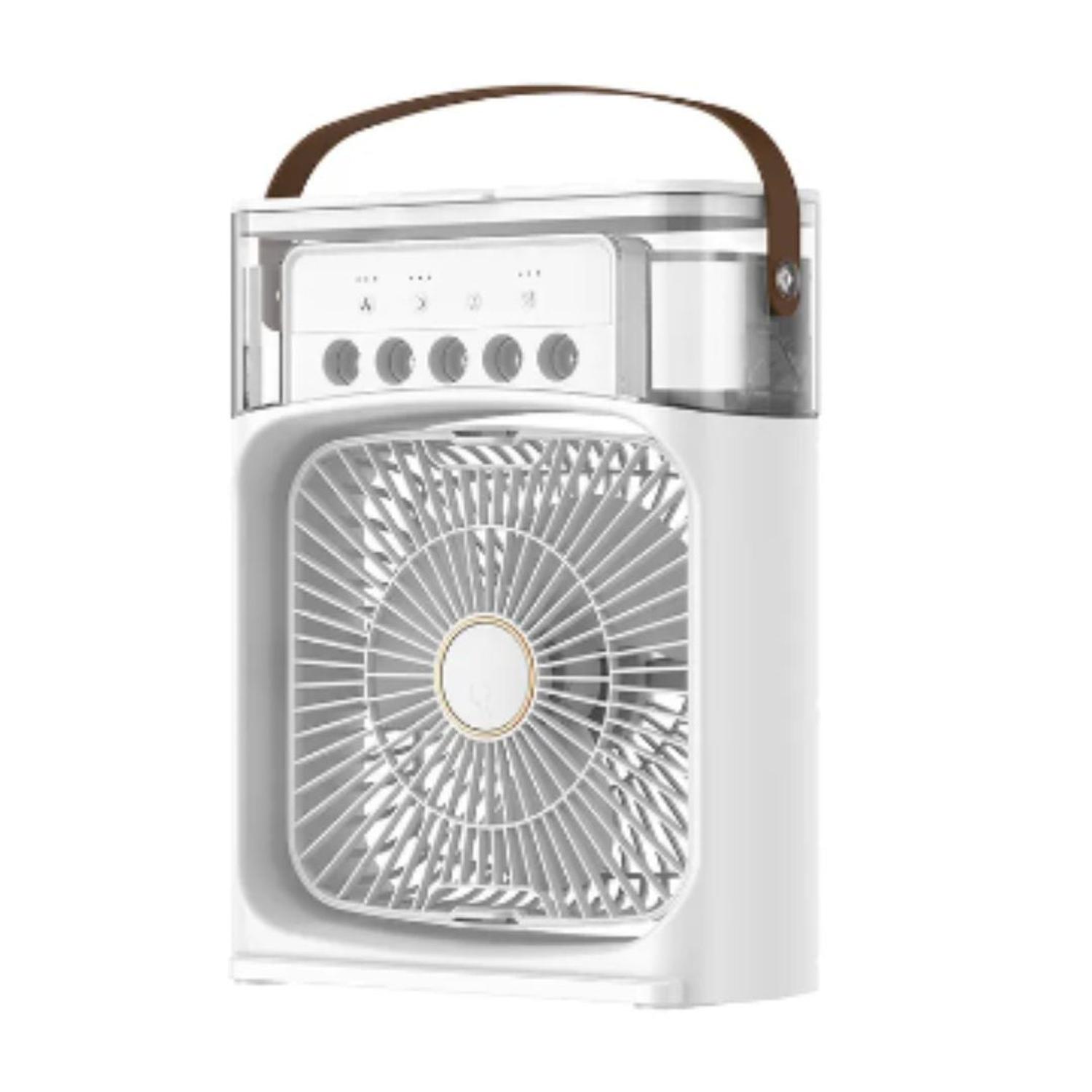VENTILADOR DE AIRE ACONDICIONADO PULVERIZADOR CON LUZ LED - 4