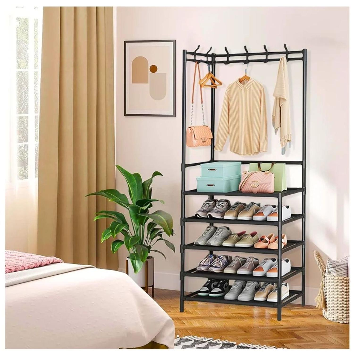 ESTANTE ORGANIZADOR ZAPATERO ESQUINERO MULTIFUNCIONAL 170X60X29.5CM TAMAÑO M - 3