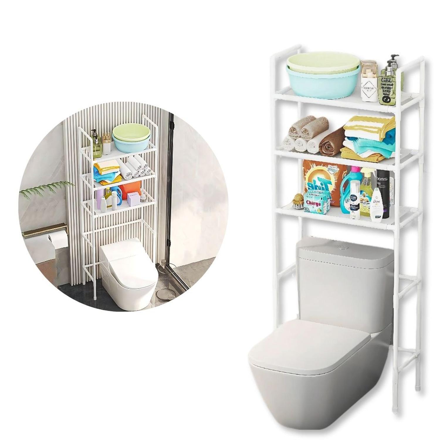 ESTANTE ORGANIZADOR MULTIUSOS PARA LAVADORA BAÑO DE 3 NIVELES 155X47X25CM TAMAÑO M - 2