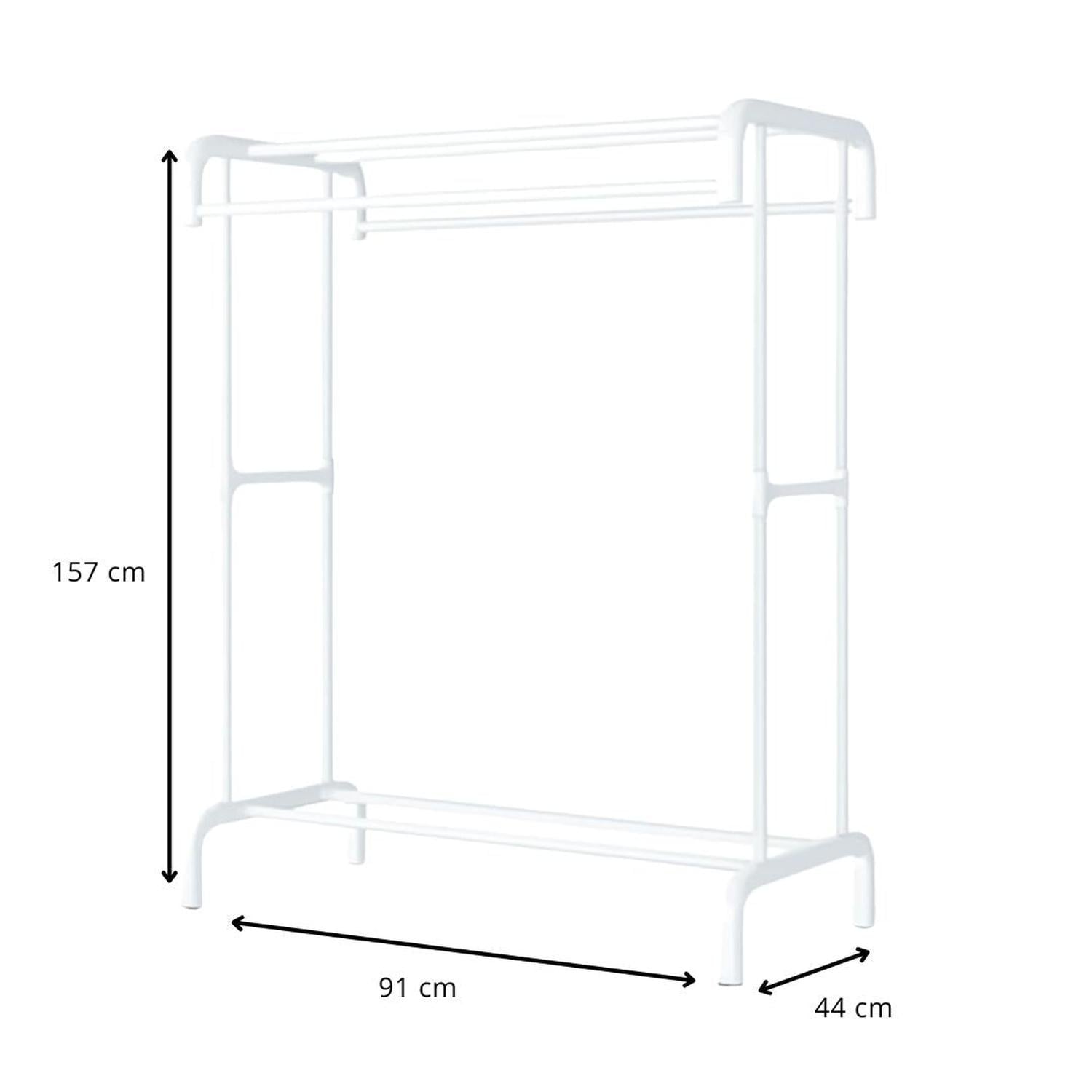 COLGADOR ORGANIZADOR DE ROPA DE 4 BARRAS 157X91X44CM TAMAÑO M - 3
