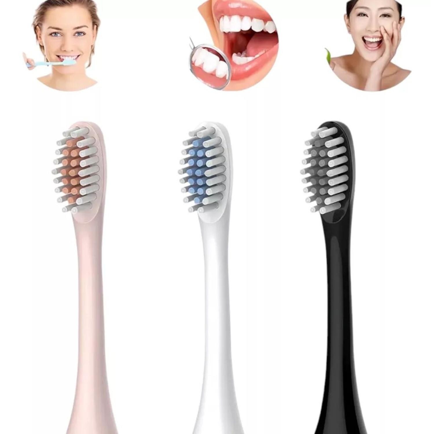 CEPILLO DENTAL ELÉCTRICO X3 RECARGABLE CON TEMPORIZADOR + 4 CABEZALES DE REPUESTO TAMAÑO M - 4