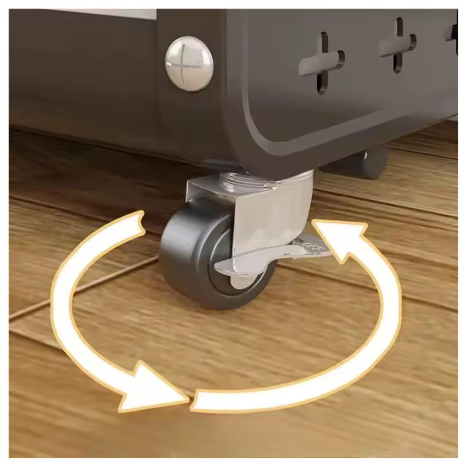 ESTANTE ORGANIZADOR DE COCINA CARRITO DE ALMACENAMIENTO MULTIUSOS DE 4 NIVELES TAMAÑO M - 4