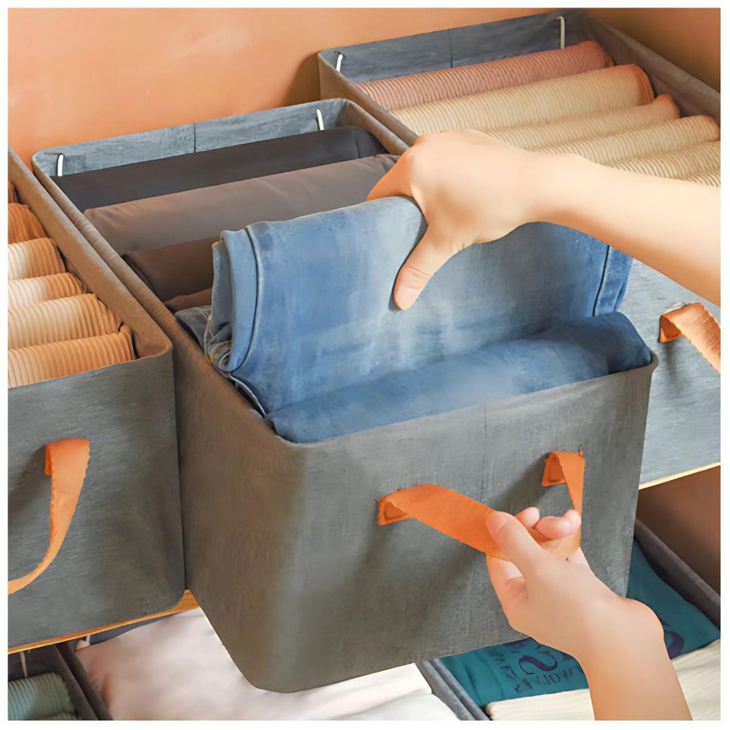 SET DE 2 CAJAS ORGANIZADORAS DE ROPA MULTIUSOS PLEGABLE - 2