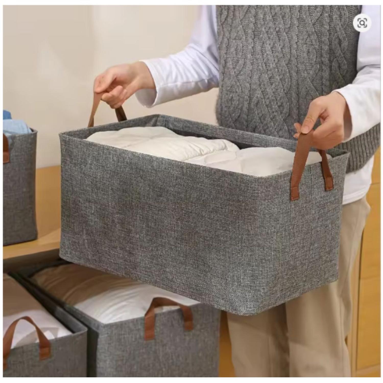 SET DE 2 CAJAS ORGANIZADORAS DE ROPA MULTIUSOS PLEGABLE - 5