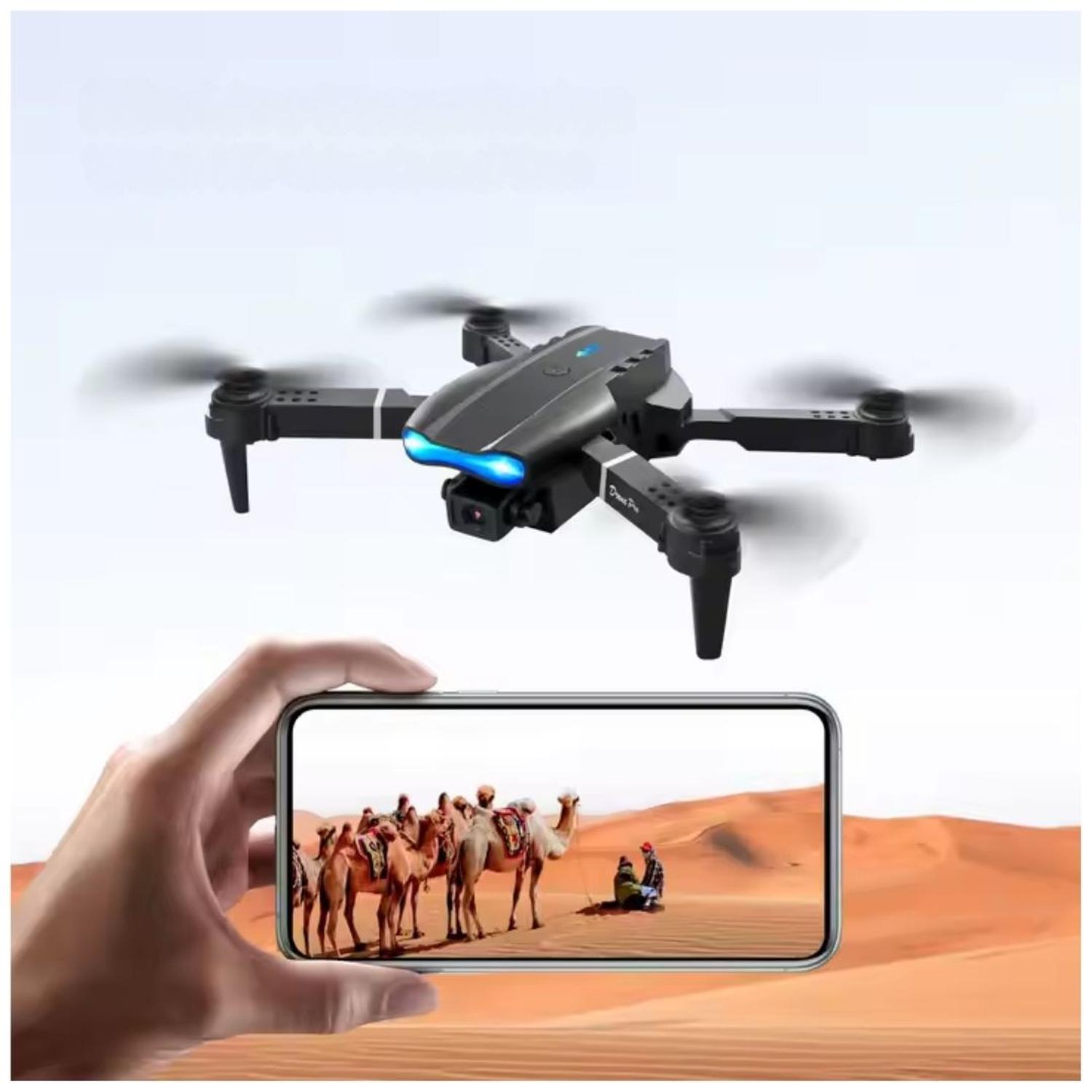 DRON E99 PRO CON DOBLE CÁMARAS 4K FHD WIFI + ESTUCHE TAMAÑO M - 2