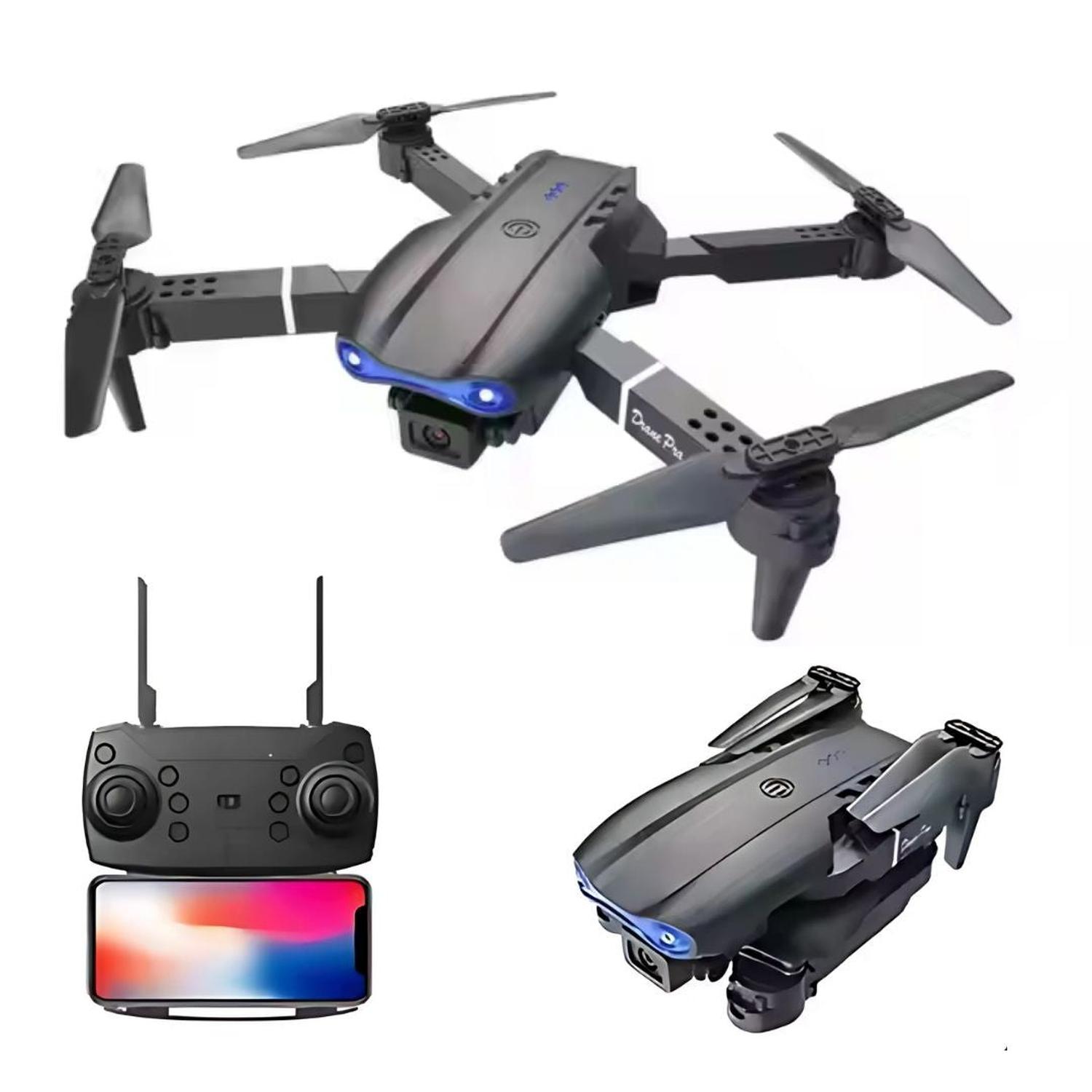 DRON E99 PRO CON DOBLE CÁMARAS 4K FHD WIFI + ESTUCHE TAMAÑO M - 3