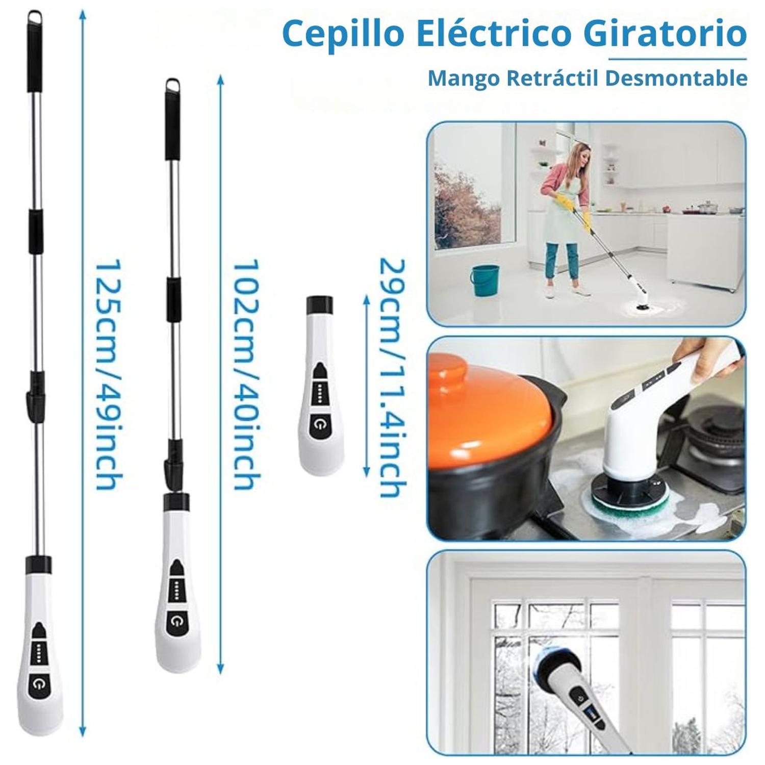 CEPILLO DE LIMPIEZA ELÉCTRICO MULTIUSOS 9 EN 1 - 7