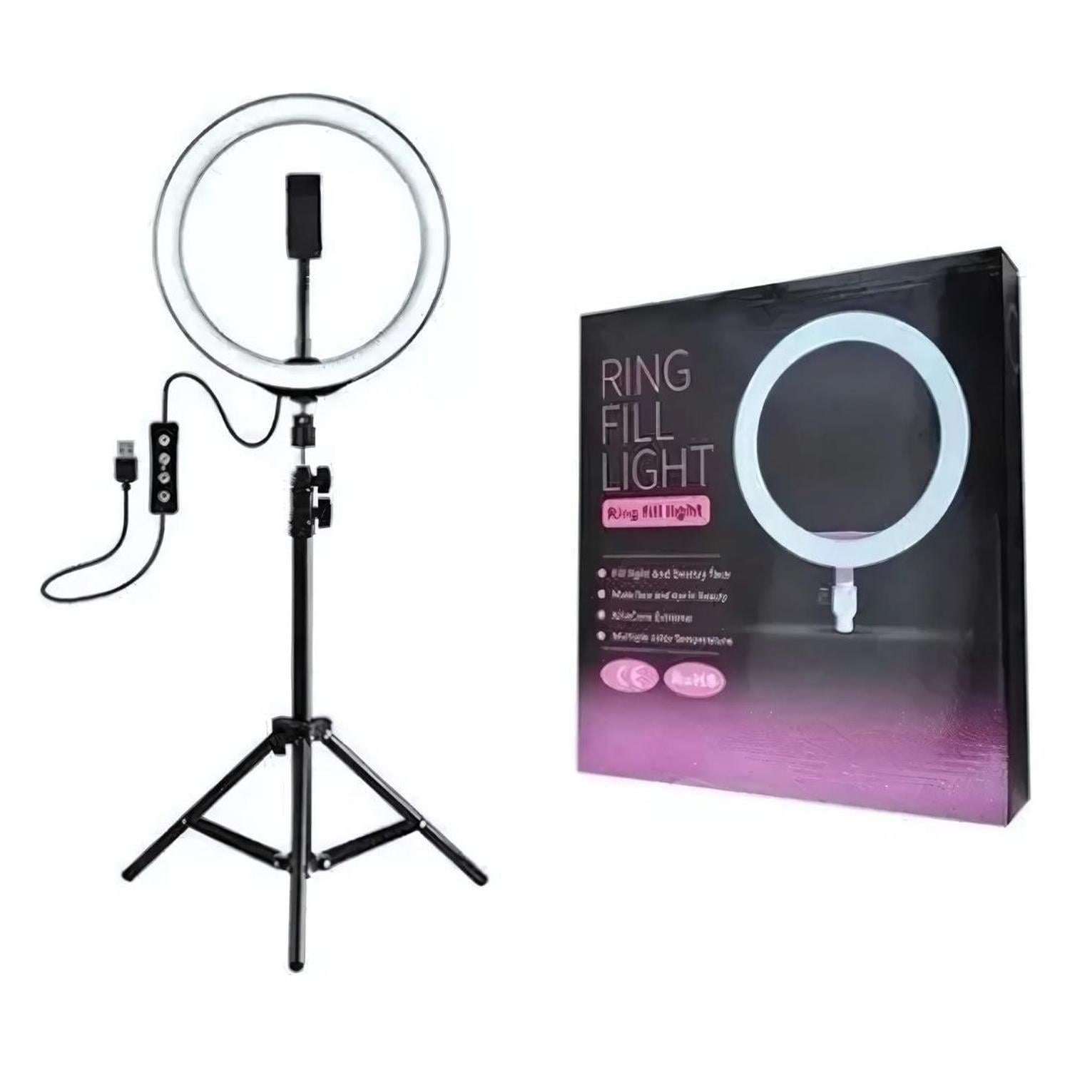 ARO LUZ LED PROFESIONAL DE 26CM + TRÍPODE + CONTROL REMOTO - 3
