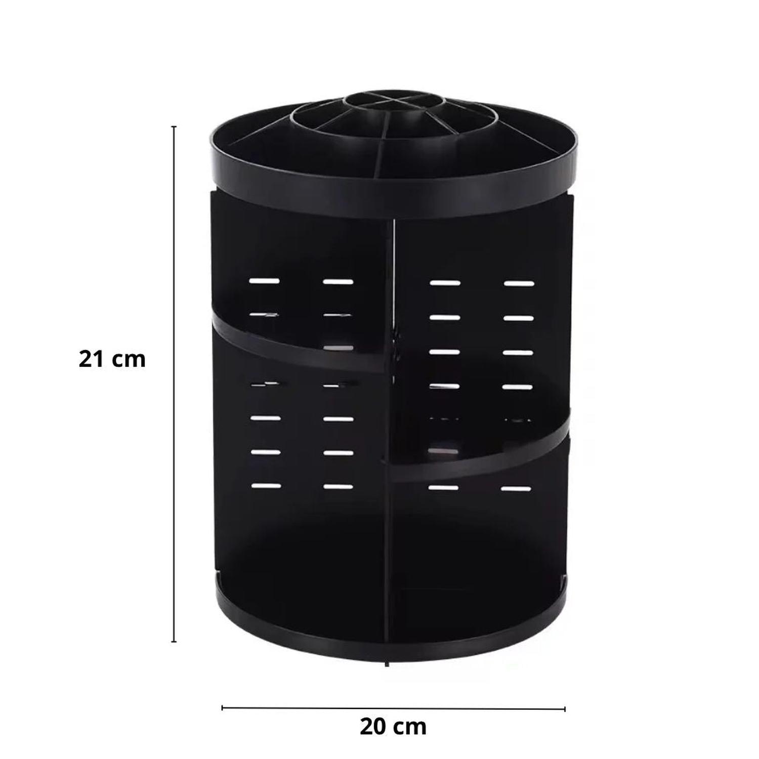 ORGANIZADOR DE MAQUILLAJE COSMÉTICOS GIRATORIO 360° AJUSTABLE TAMAÑO M - 5