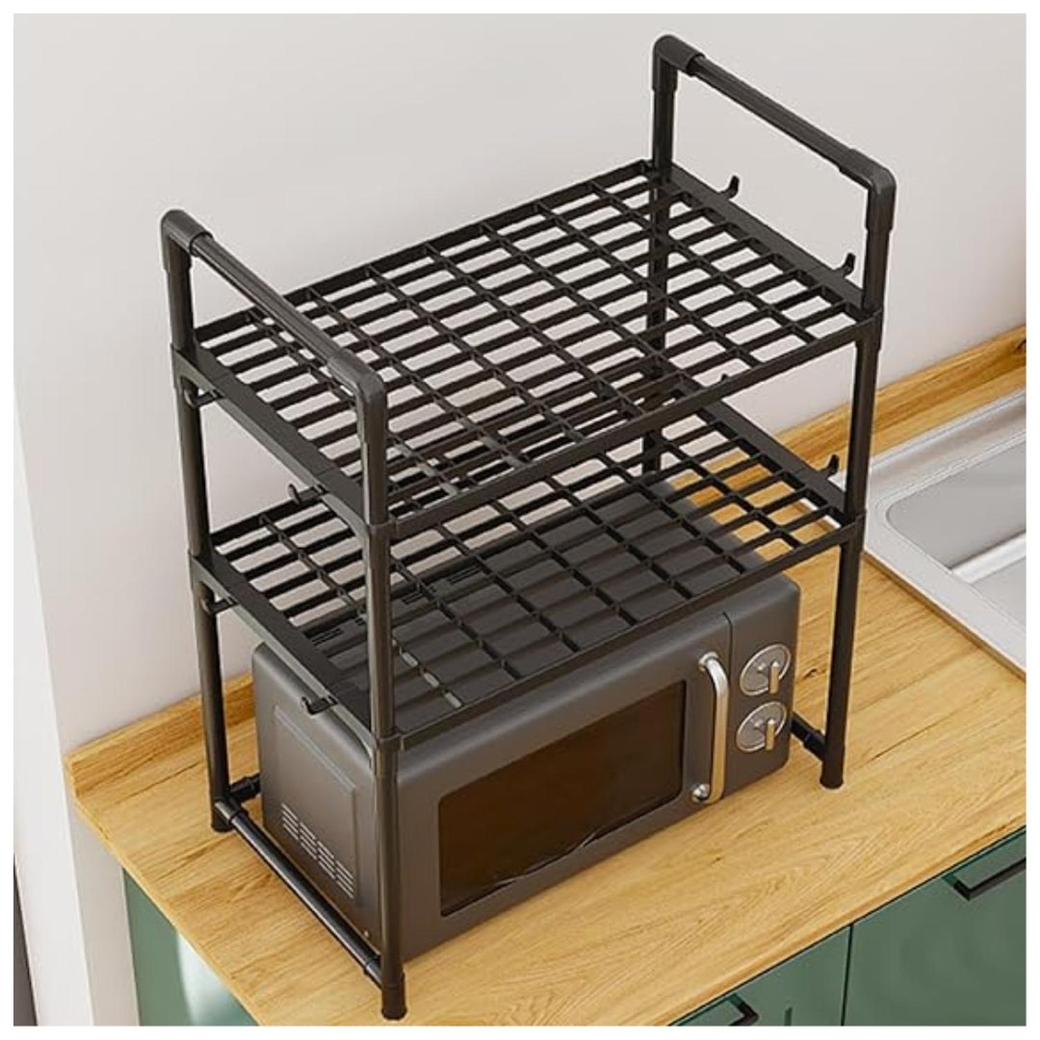ESTANTE ORGANIZADOR DE MICROONDAS MULTIUSOS DE 3 NIVELES 73X50X27CM TAMAÑO M - 2