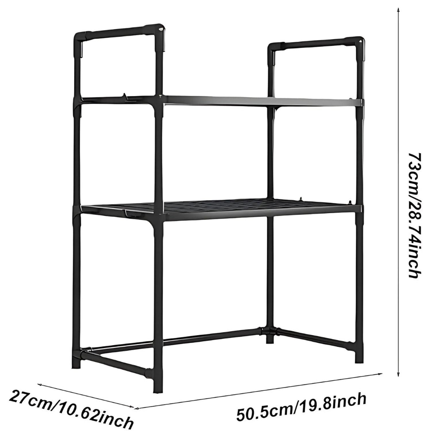 ESTANTE ORGANIZADOR DE MICROONDAS MULTIUSOS DE 3 NIVELES 73X50X27CM TAMAÑO M - 6