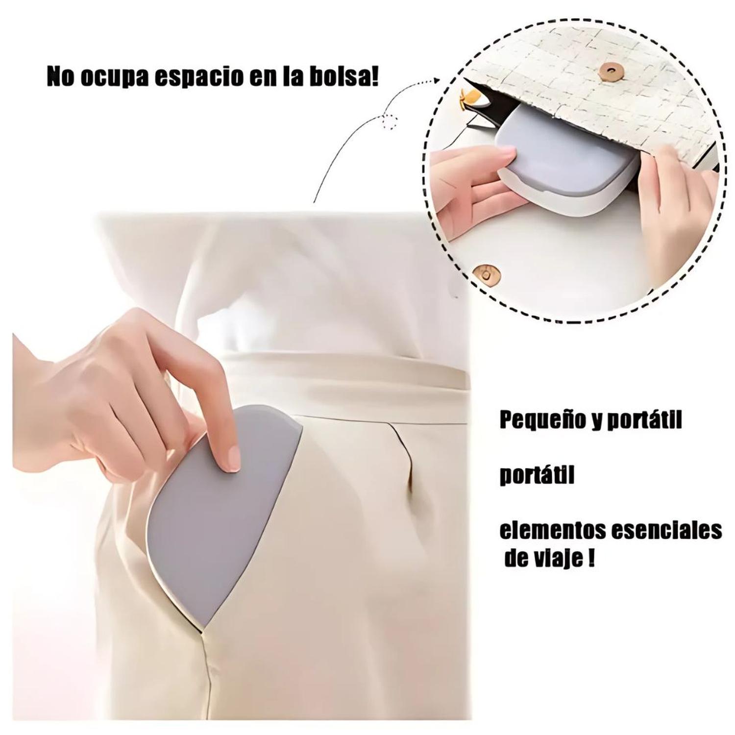 JOYERO ORGANIZADOR DE JOYAS CON ESPEJO PORTÁTIL MULTIUSOS TAMAÑO M - 6