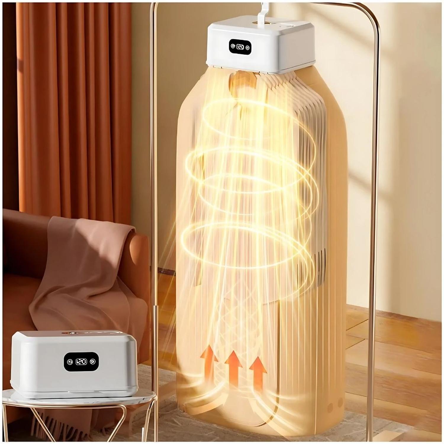 SECADOR DE ROPA ELÉCTRICO PORTÁTIL PLEGABLE MULTIFUNCIONAL DE 600W - 1