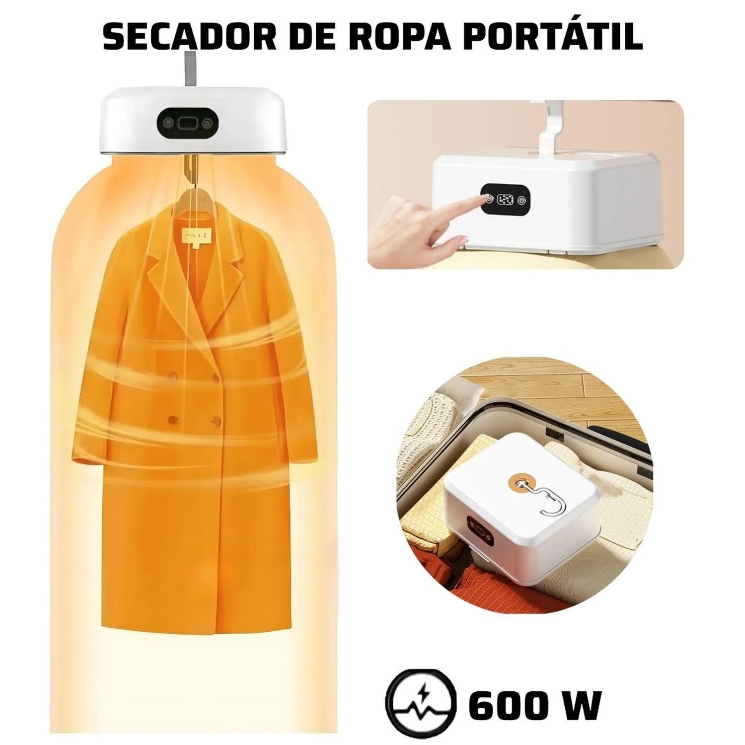 SECADOR DE ROPA ELÉCTRICO PORTÁTIL PLEGABLE MULTIFUNCIONAL DE 600W - 2