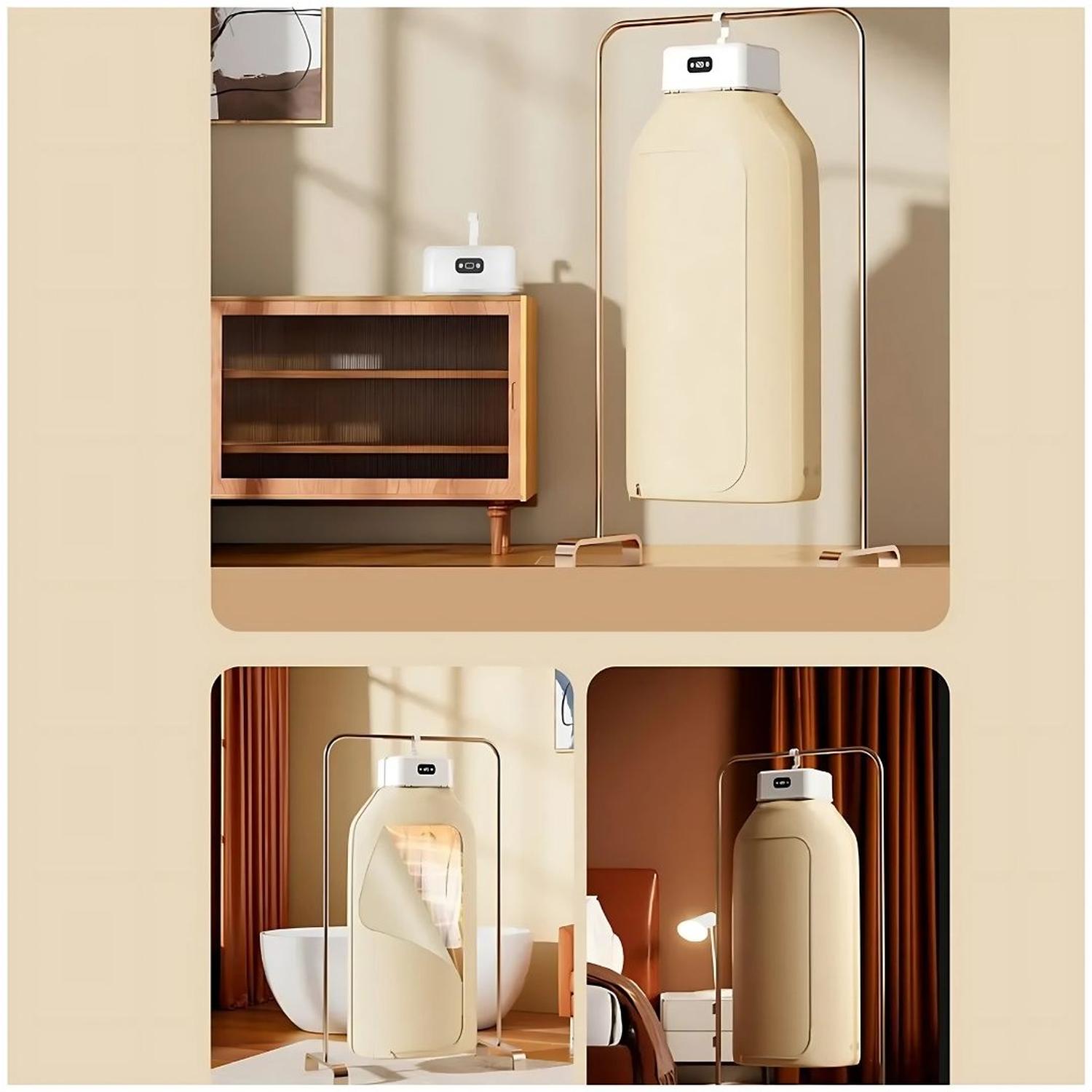 SECADOR DE ROPA ELÉCTRICO PORTÁTIL PLEGABLE MULTIFUNCIONAL DE 600W - 3