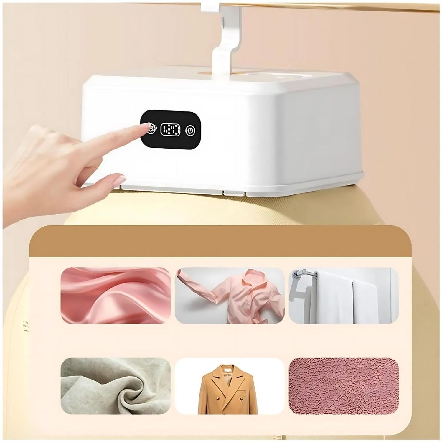 SECADOR DE ROPA ELÉCTRICO PORTÁTIL PLEGABLE MULTIFUNCIONAL DE 600W - 4