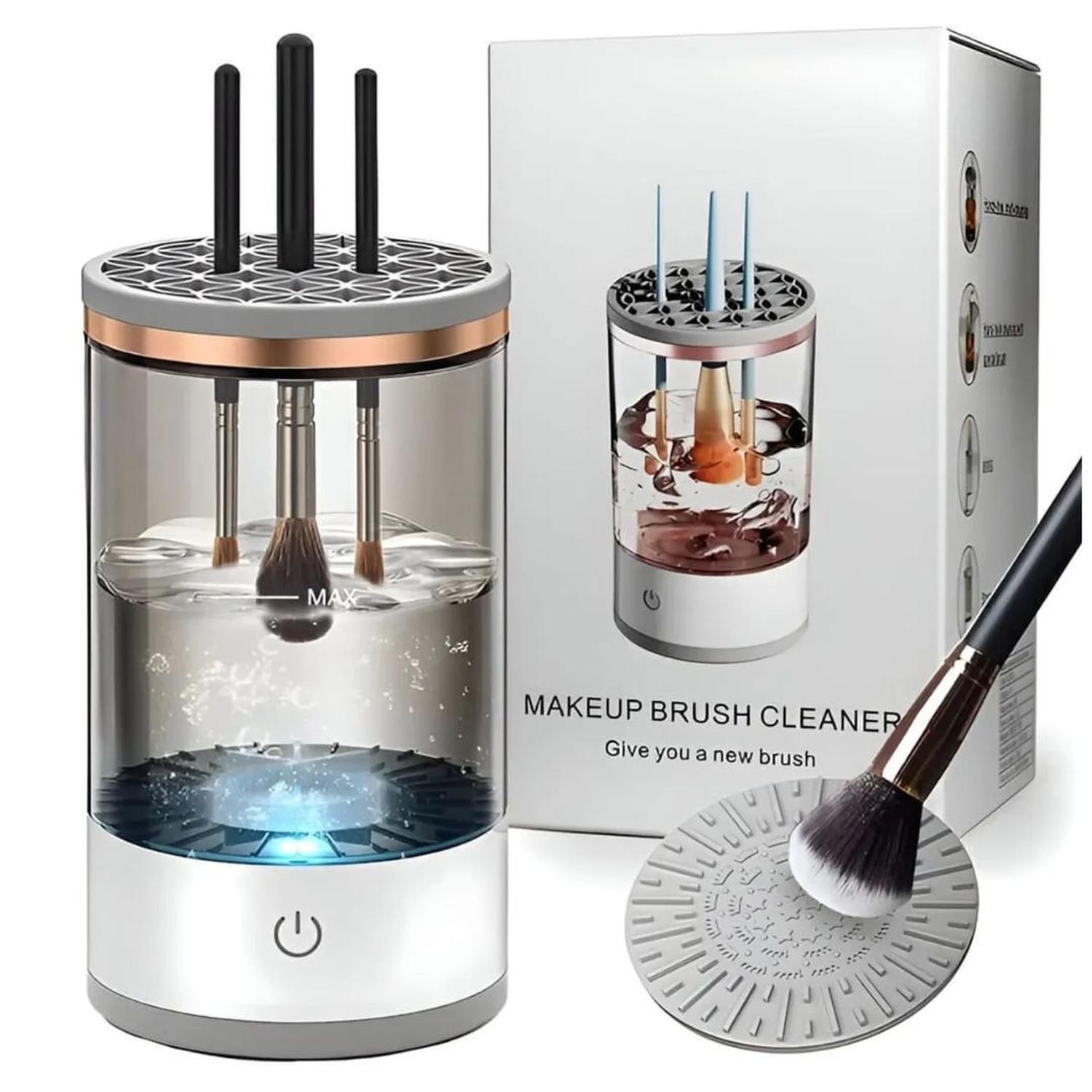 LIMPIADOR LAVADOR DE BROCHAS DE MAQUILLAJE ELÉCTRICO CON VIBRACIÓN ULTRASÓNICA - 1