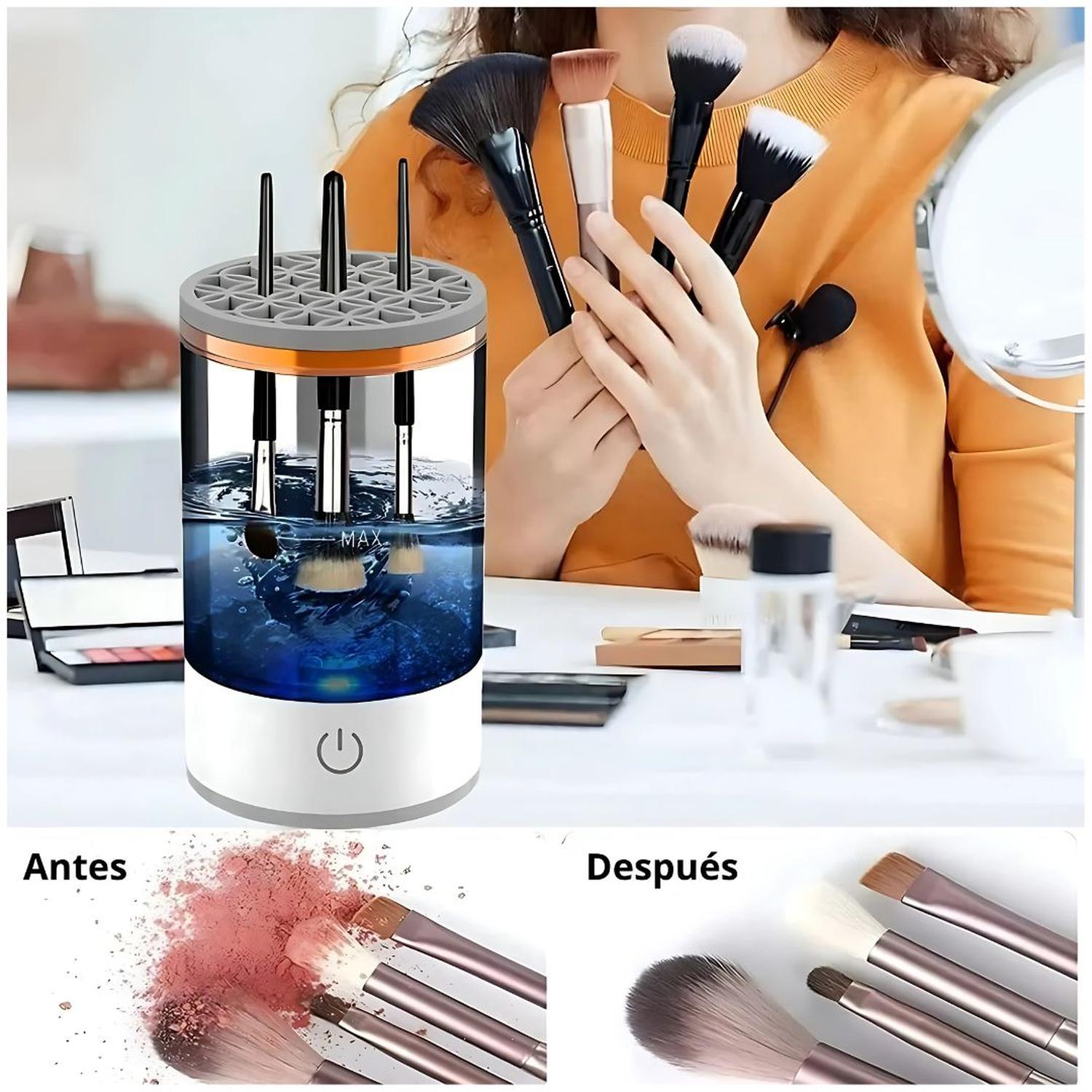 LIMPIADOR LAVADOR DE BROCHAS DE MAQUILLAJE ELÉCTRICO CON VIBRACIÓN ULTRASÓNICA - 2