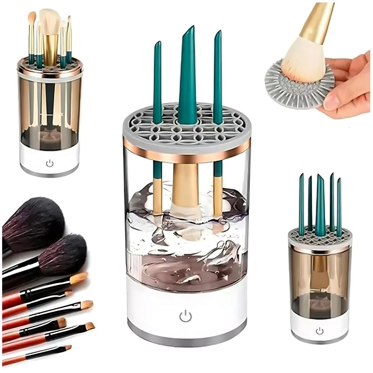 LIMPIADOR LAVADOR DE BROCHAS DE MAQUILLAJE ELÉCTRICO CON VIBRACIÓN ULTRASÓNICA - 5