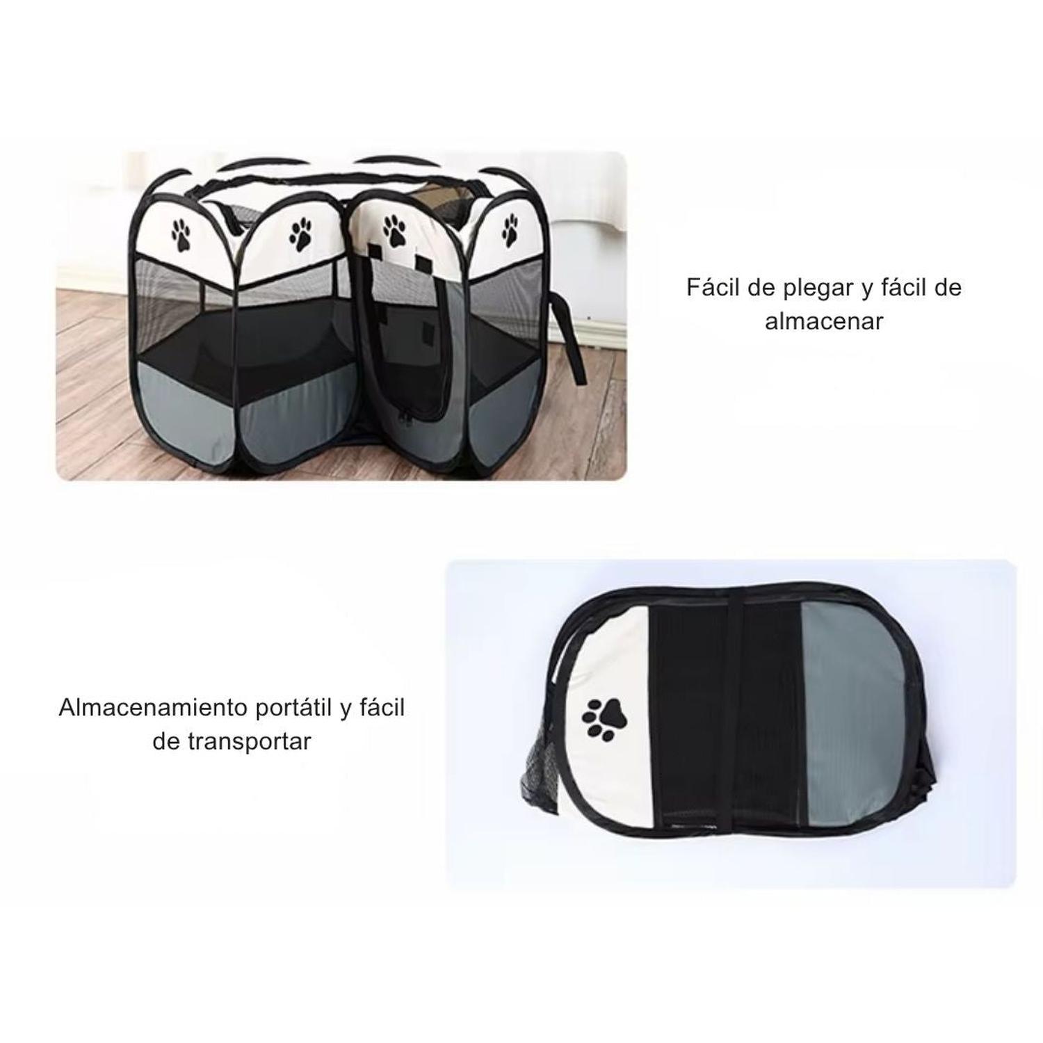 CORRAL CAMA PARA GATOS PERROS CASA PARA MASCOTAS AMPLIO PLEGABLE PORTÁTIL - 3