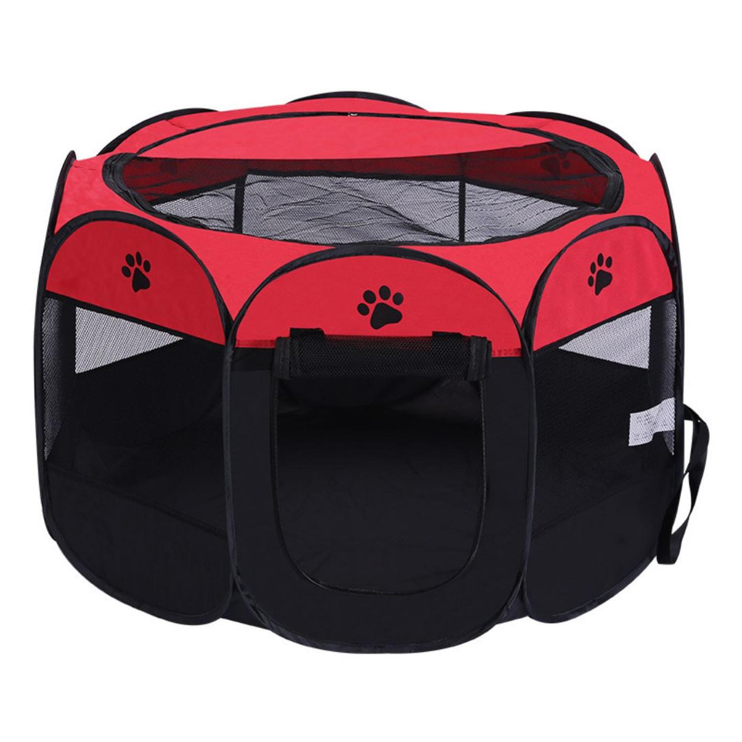 CORRAL CAMA PARA GATOS PERROS CASA PARA MASCOTAS AMPLIO PLEGABLE PORTÁTIL - 5