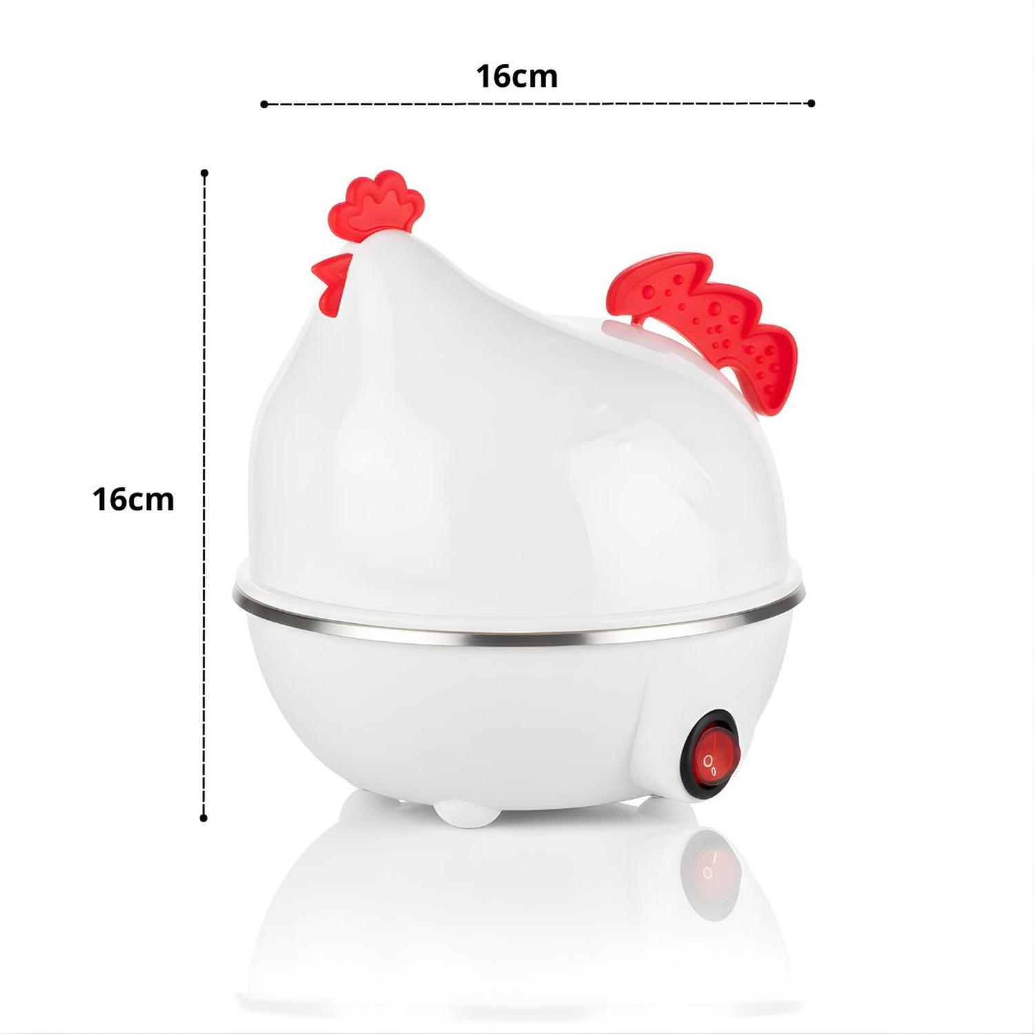 HERVIDOR ELÉCTRICO DE HUEVOS AL VAPOR FORMA DE GALLINA 7 HUEVOS TAMAÑO M - 3