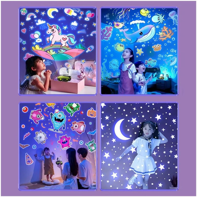 ROBOT LÁMPARA PROYECTOR DE ESTRELLAS GALAXIA LUCES CON MÚSICA PARA NIÑOS - 5