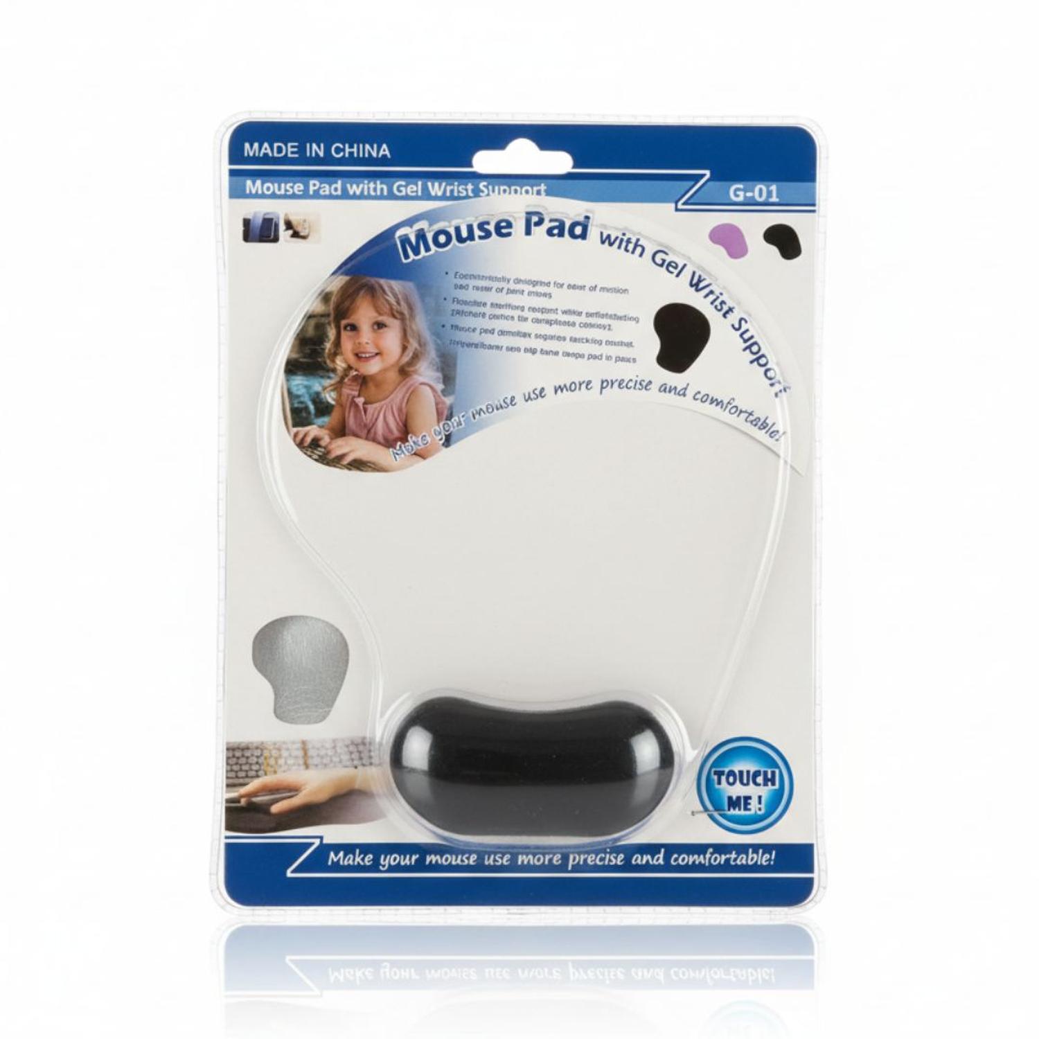 PAD MOUSE ERGONÓMICO ANTIDESLIZANTE CON ALMOHADILLA CON GEL G-01 TAMAÑO M - 2