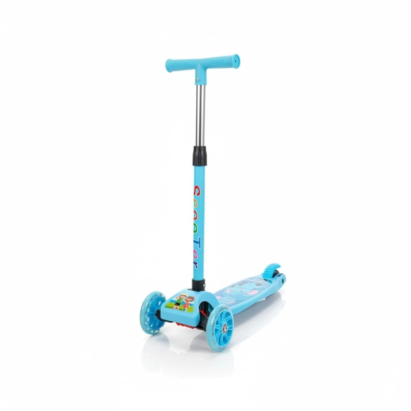 SCOOTER INFANTIL PLEGABLE PARA NIÑAS Y NIÑOS CON LUCES LED TAMAÑO M - 2