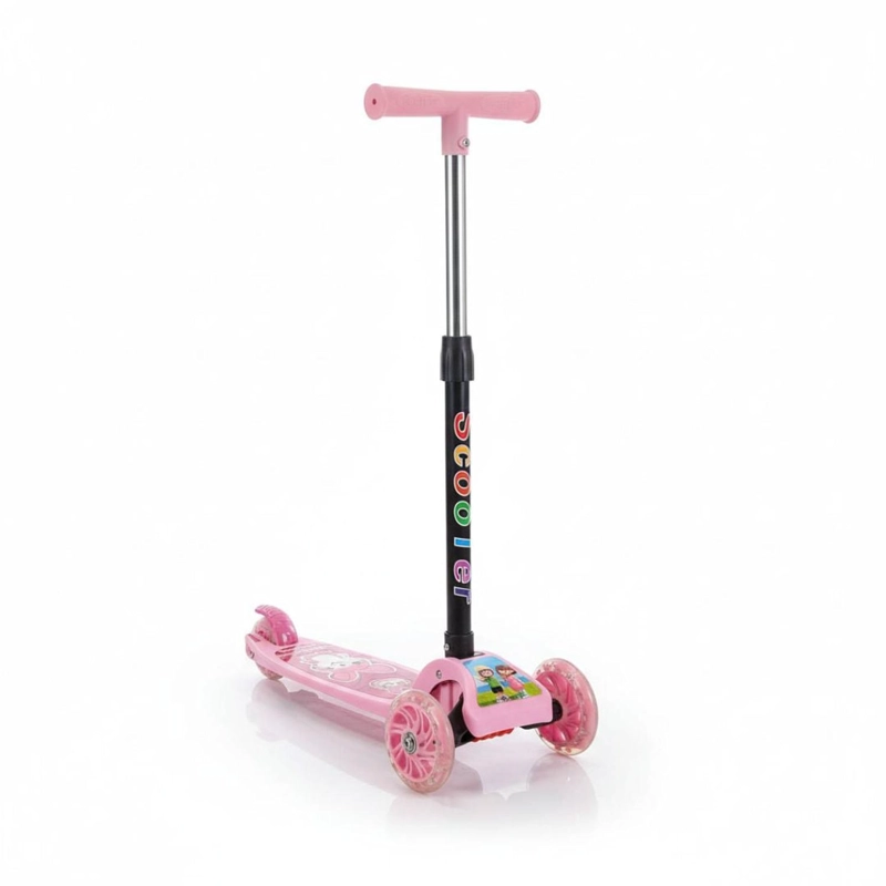 SCOOTER INFANTIL PLEGABLE PARA NIÑAS Y NIÑOS CON LUCES LED TAMAÑO M - 3